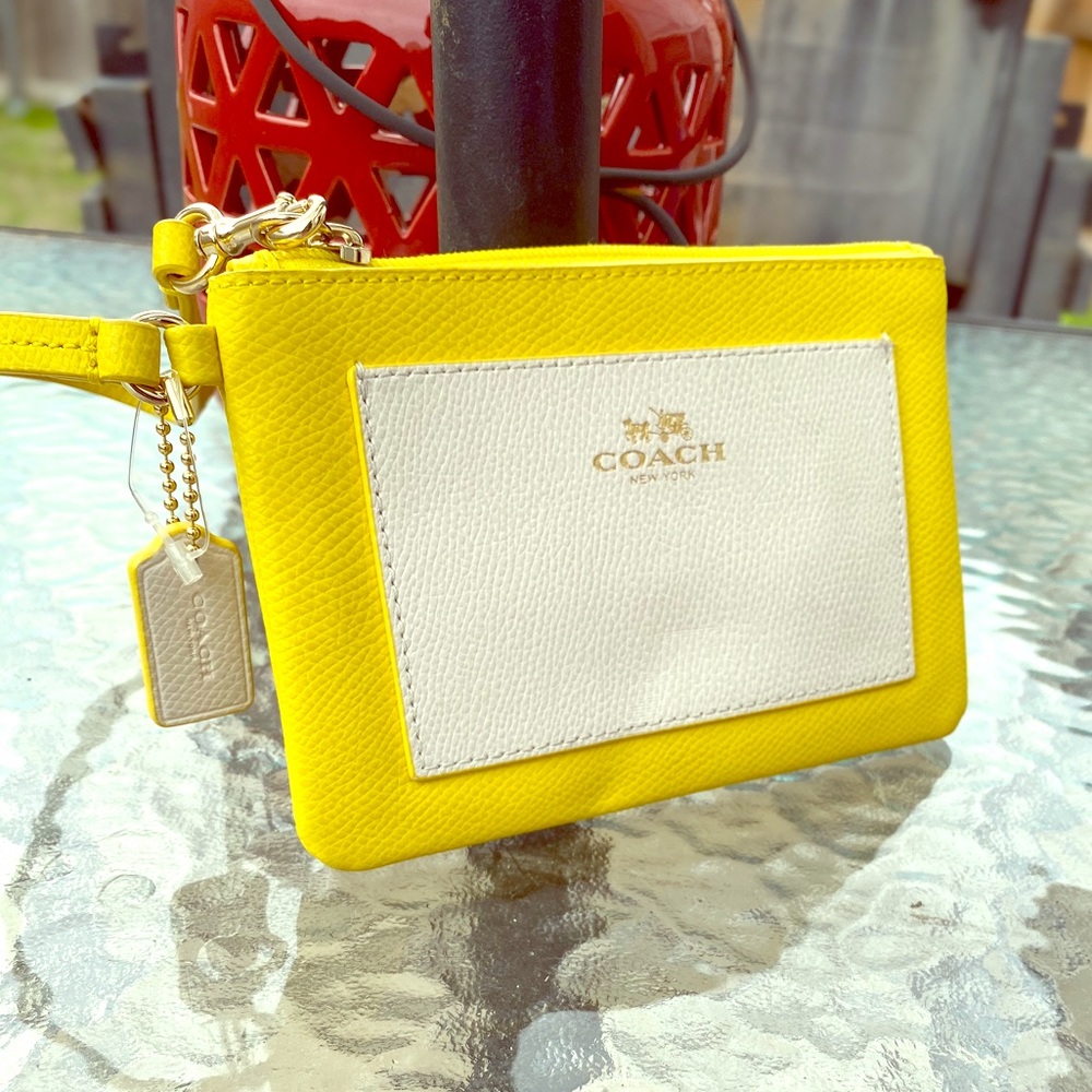 Coach Wristlet | Yellow